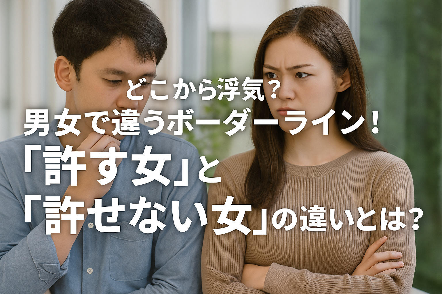 どこから浮気？男女で違うボーダーライン！「許す女」と「許せない女」の違いとは？