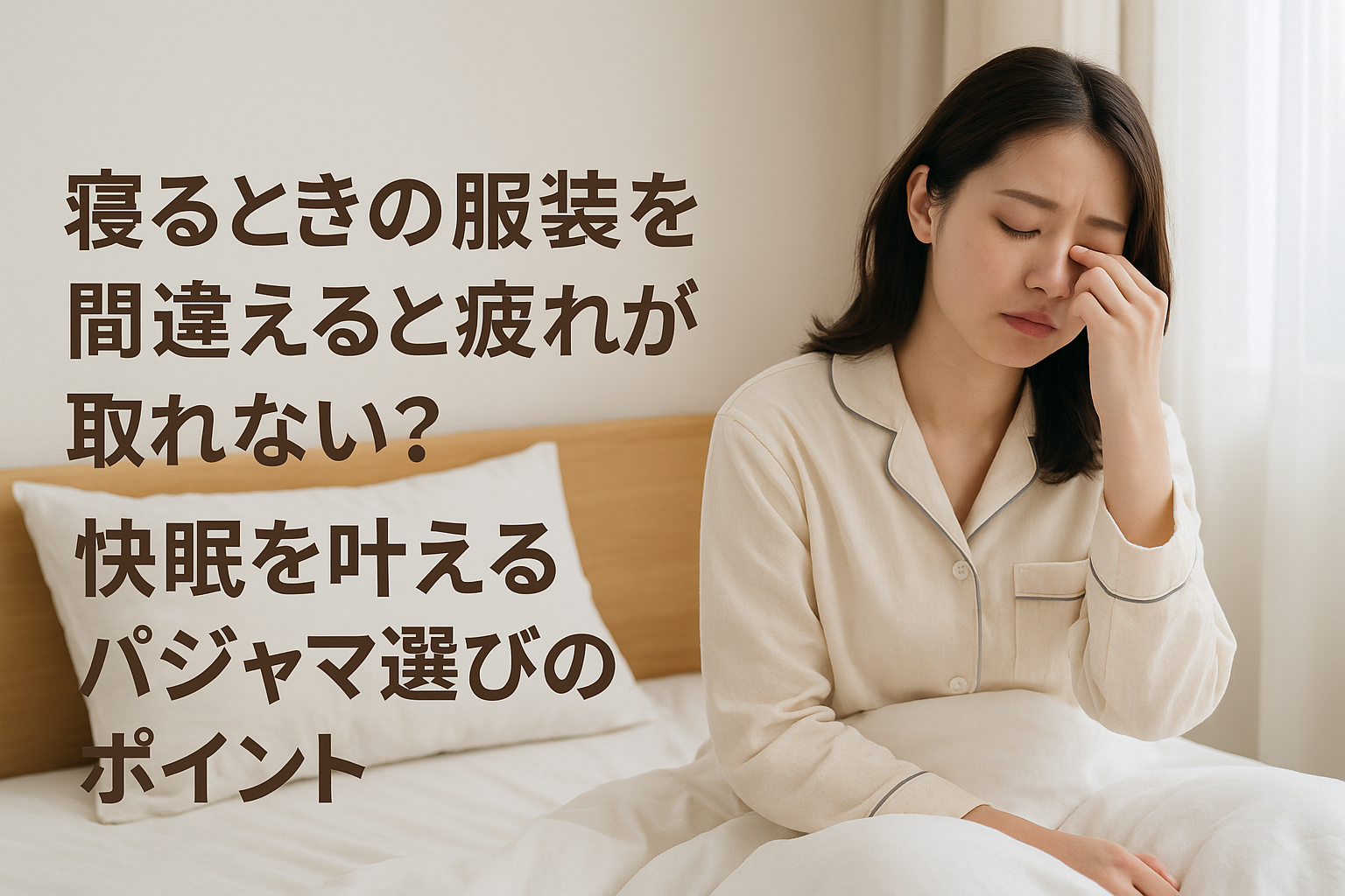 寝るときの服装を間違えると疲れが取れない？快眠を叶えるパジャマ選びのポイント