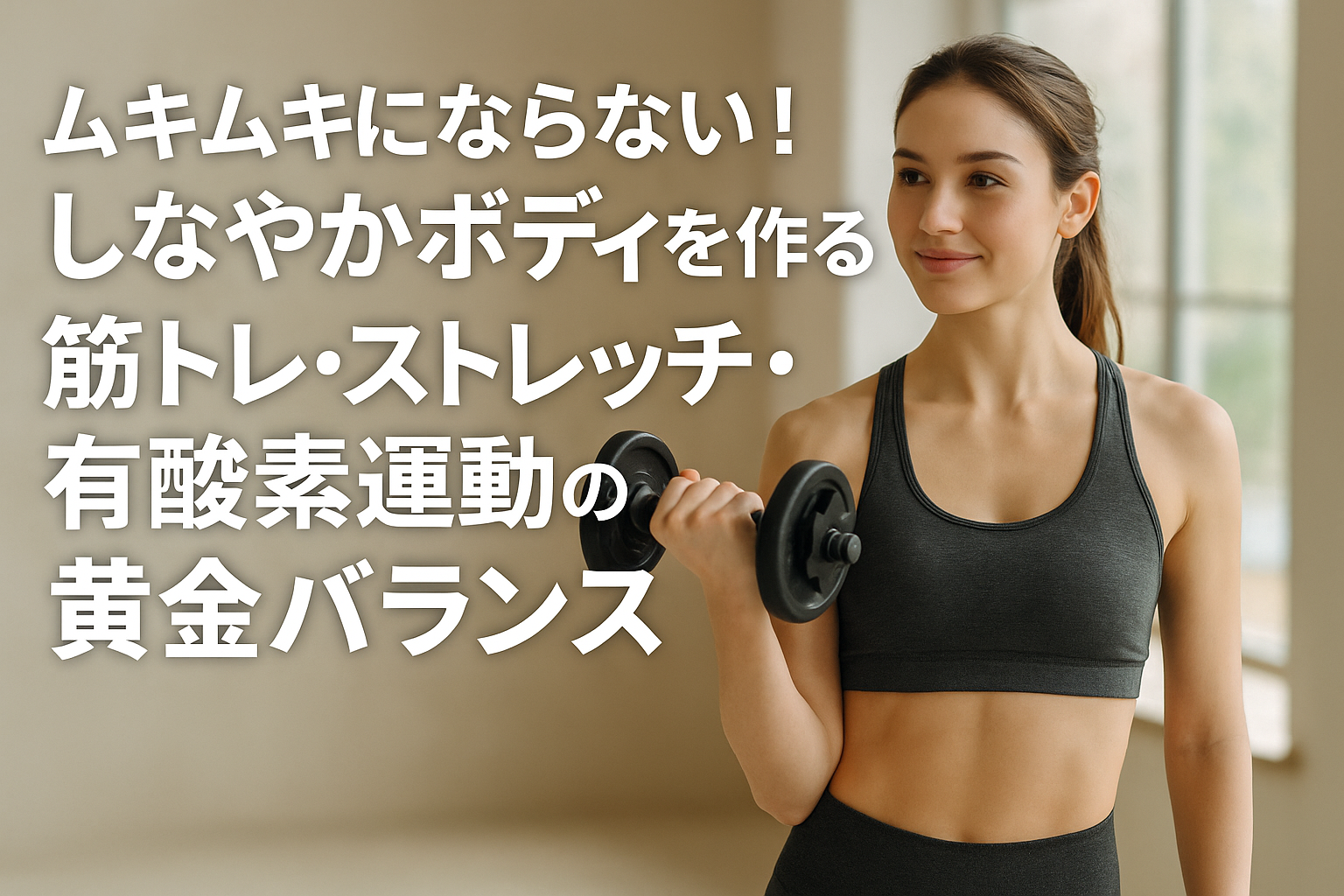 ムキムキにならない！しなやかボディを作る筋トレ・ストレッチ・有酸素運動の黄金バランス