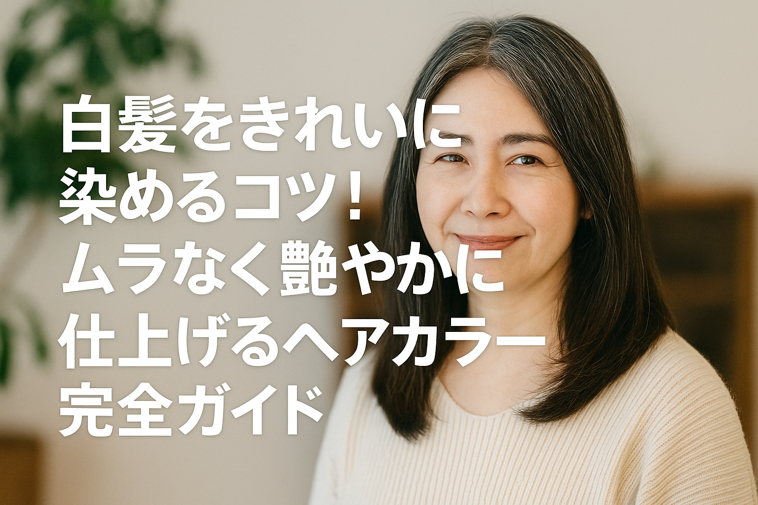 白髪をきれいに染めるコツ！ムラなく艶やかに仕上げるヘアカラー完全ガイド