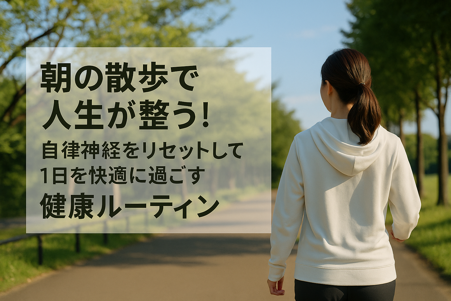 朝の散歩で人生が整う！自律神経をリセットして1日を快適に過ごす健康ルーティン