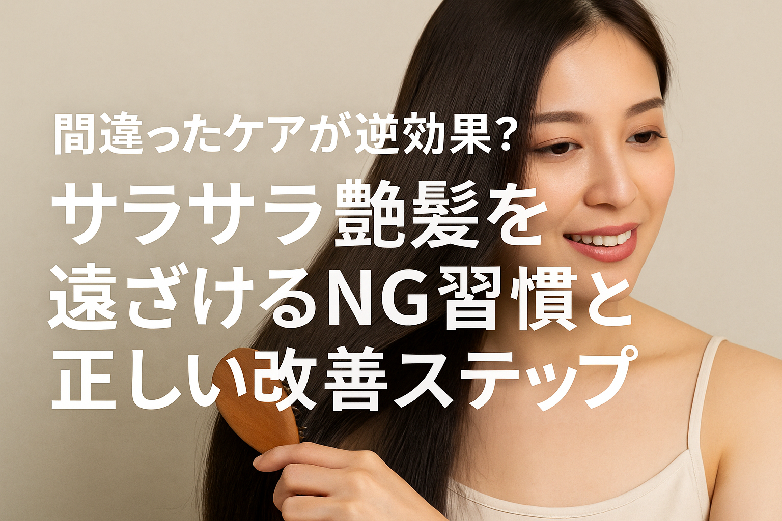 間違ったケアが逆効果？サラサラ艶髪を遠ざけるNG習慣と正しい改善ステップ