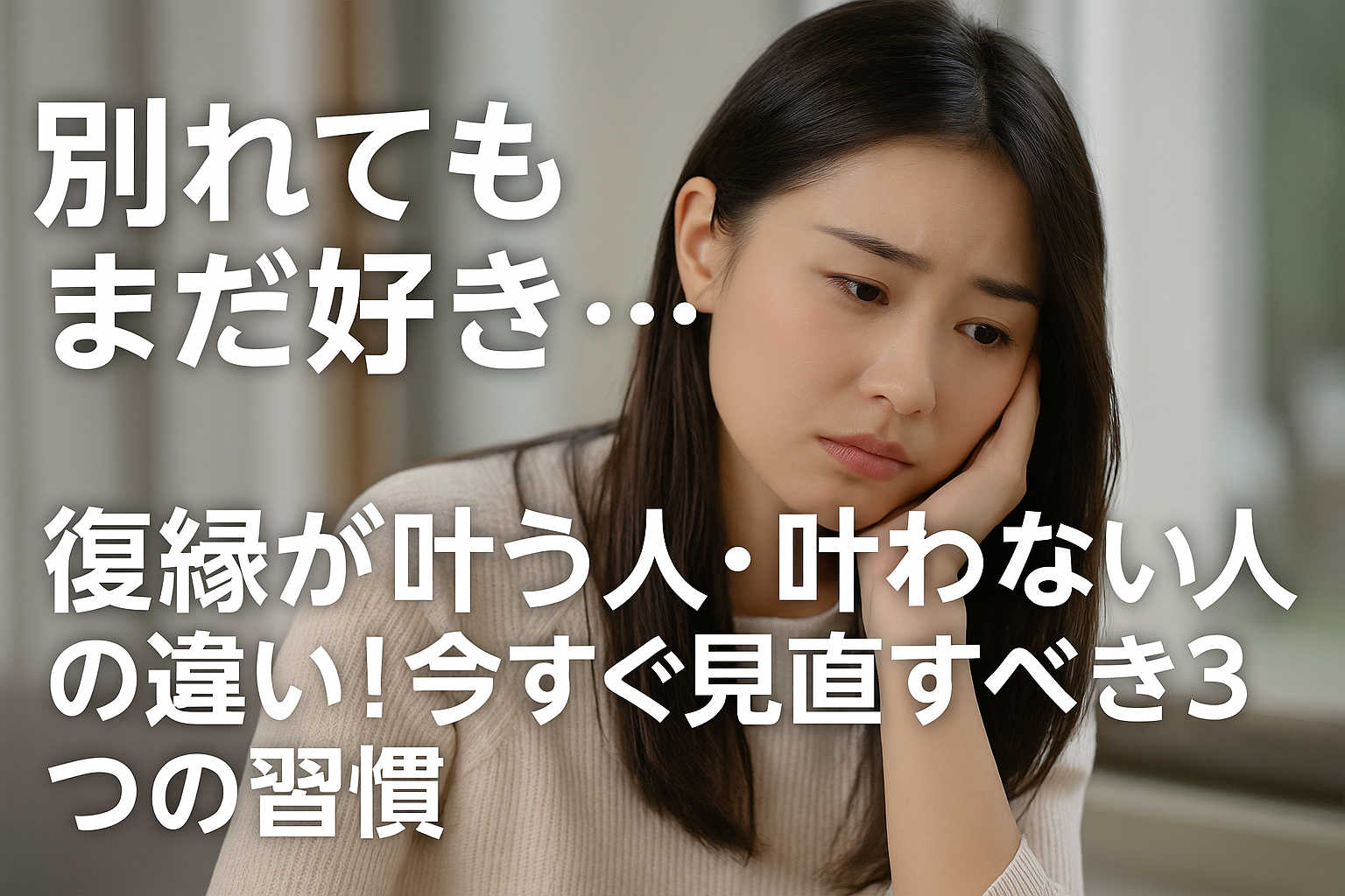 別れてもまだ好き…。復縁が叶う人・叶わない人の違い！今すぐ見直すべき3つの習慣
